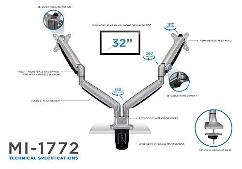 Dual Monitor Desk Mount