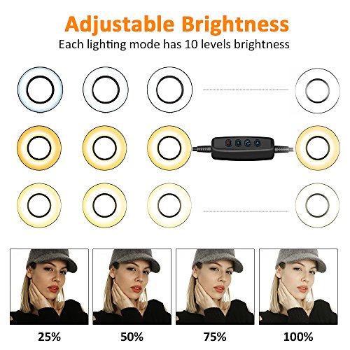 Ring Light with Cell Phone Holder Stand for Live Stream