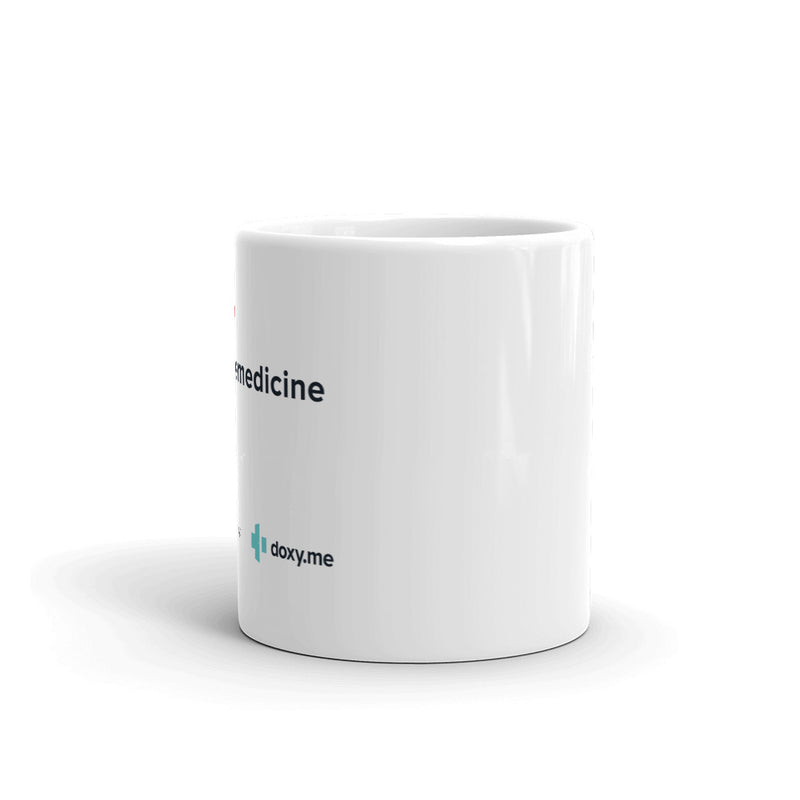 White glossy mug