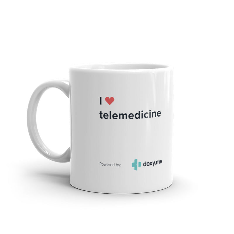 White glossy mug