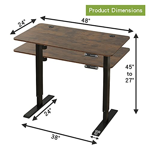 Radlove Electric Standing Desk 48 x 24 Inches